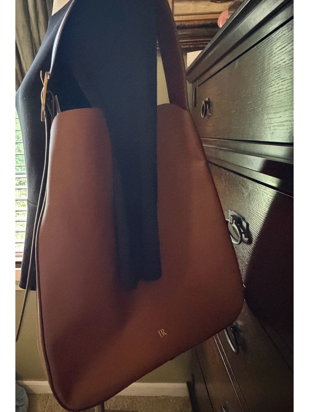 Banana Republic Factory Brown Leather Tote Bag